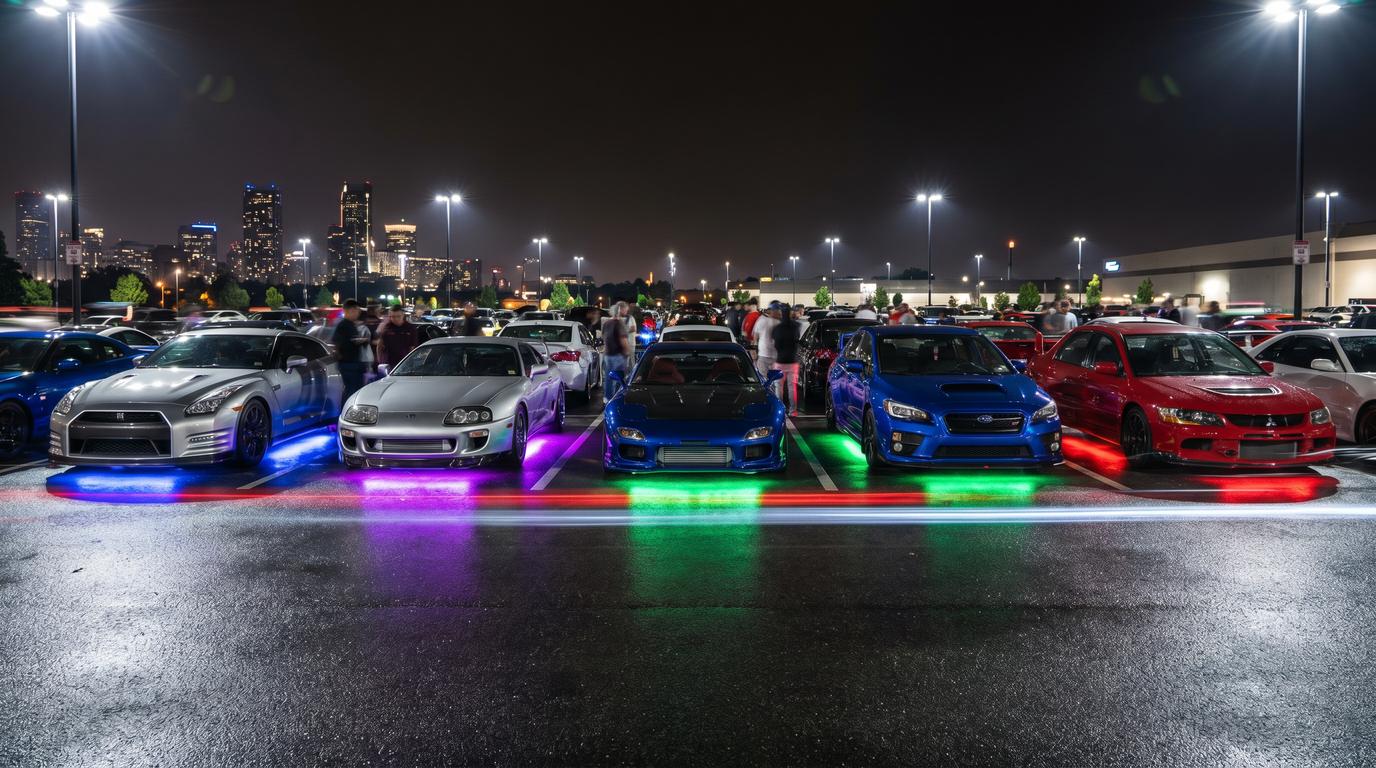 福利姬视频-改装车聚会夜景